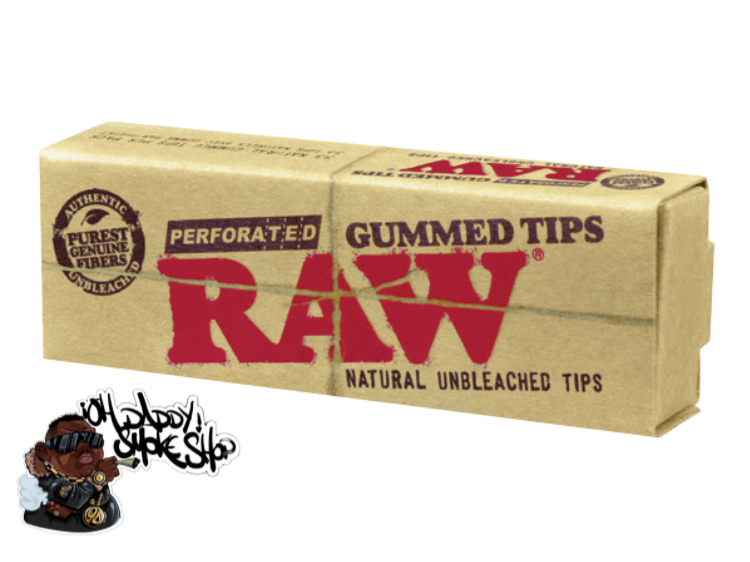 RAW Perforated Gummed tips 