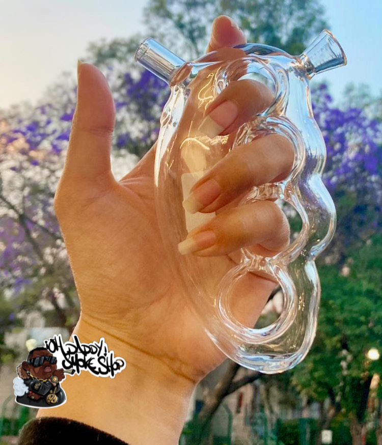 Glass Knuckle bubbler