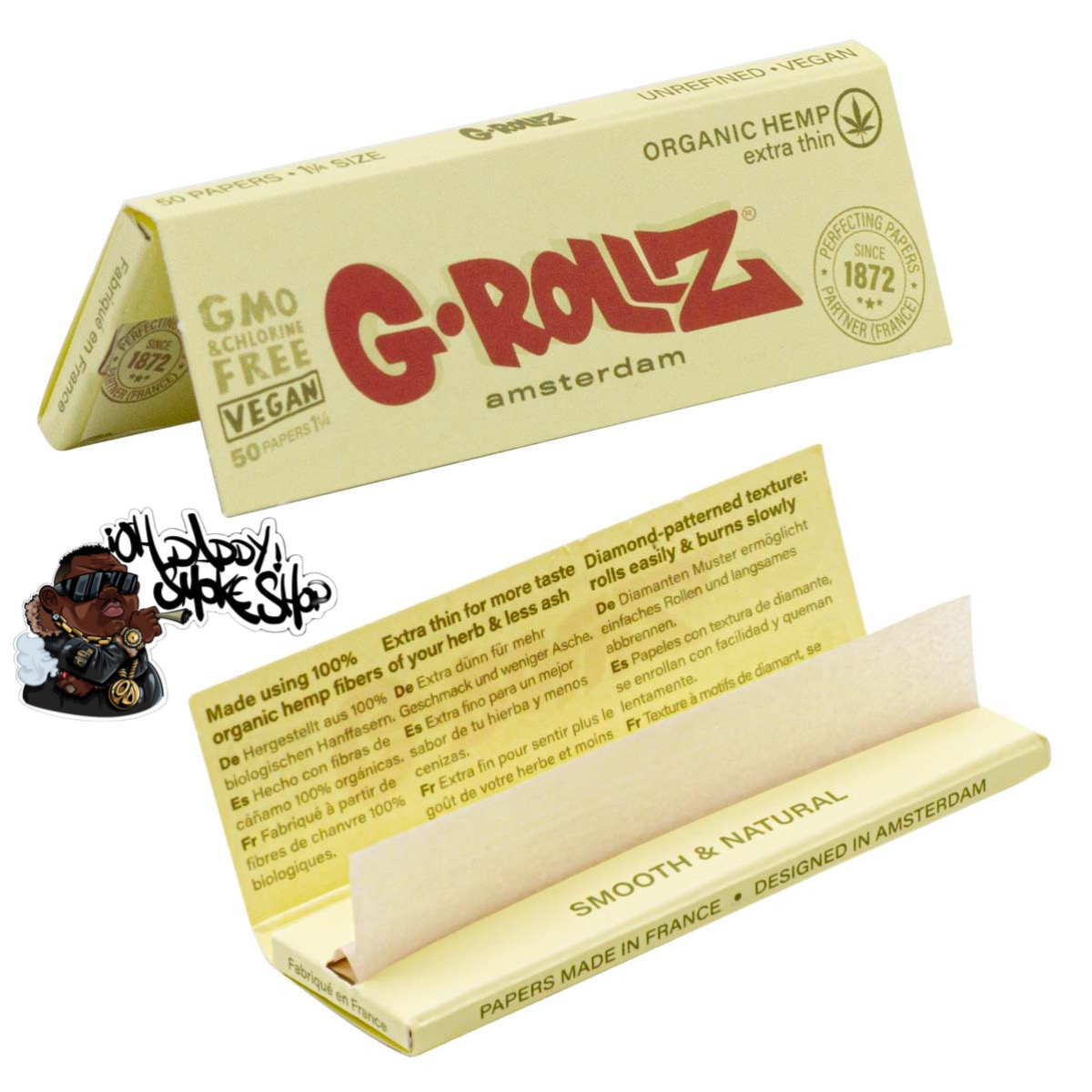 G-Rollz Organic hemp 1 1/4