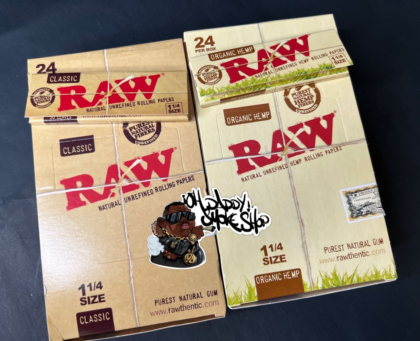 Raw Organic hemp 1 1/4
